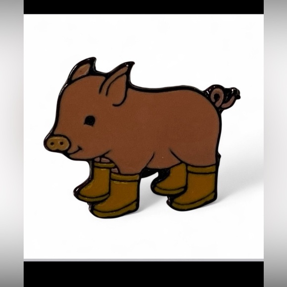 Three Little Pigs Enamel Pin Set Trio #9270 - Picture 2 of 8